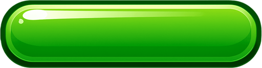 Long, shiny green button.
In-Game asset.  2d.  High contrast.  No shadows