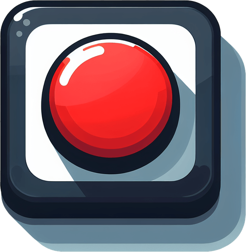 kırmızı buton.
Single Game Texture.  In-Game asset.  2d.  Blank background.  High contrast.  No shadows