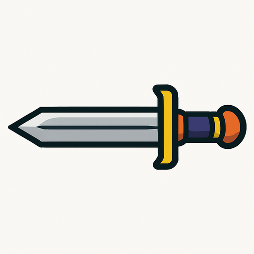 HORIZONTAL BLADE.
In-Game asset.  2d.  High contrast.  No shadows