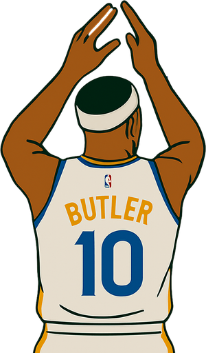 Make Jimmy butler number 10 in a warriors jersey