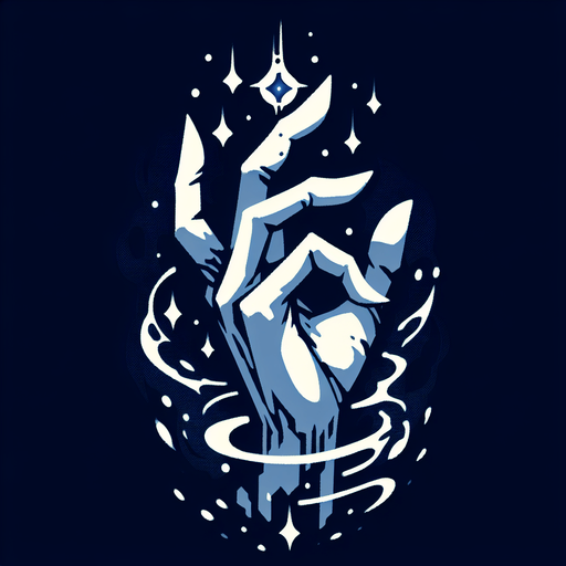 A mystical spirit hand. Warcraft 3 art..
Single Game Texture. In-Game asset. 2d. Blank background. High contrast. No shadows.
