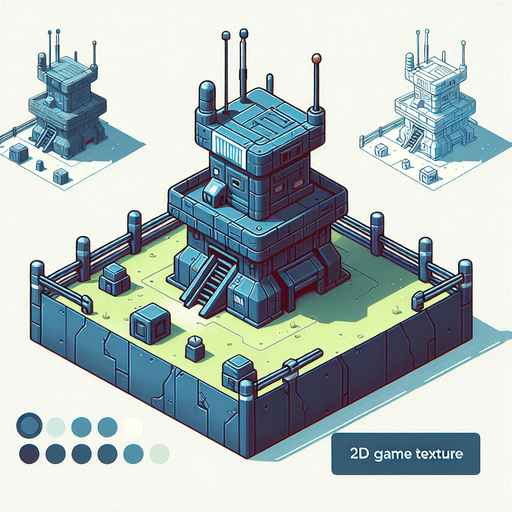 defense_station.
Single Game Texture.  In-Game asset.  2d.  Blank background.  High contrast.  No shadows