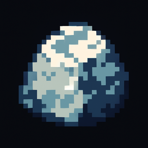 piedra de pixeles.
In-Game asset.  2d.  High contrast.  No shadows