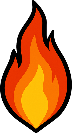 rocket flame but only flame.
In-Game asset.  2d.  High contrast.  No shadows