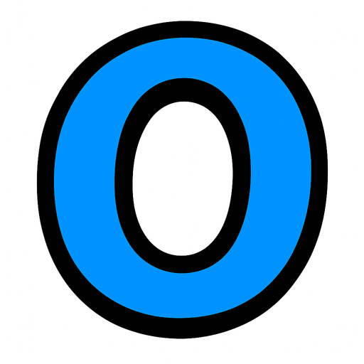 Blue O.
In-Game asset.  2d.  High contrast.  No shadows