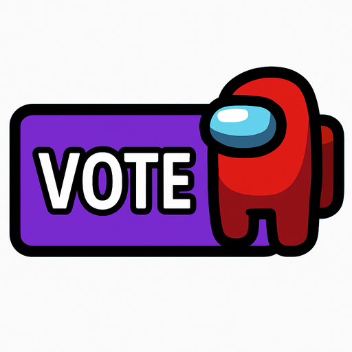 voteButton among us.
In-Game asset.  2d.  High contrast.  No shadows