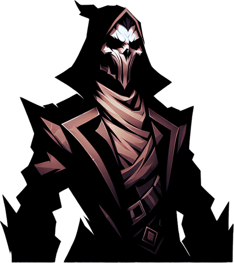 villan.
Single Game Texture. In-Game asset. 2d. Blank background. High contrast. No shadows.