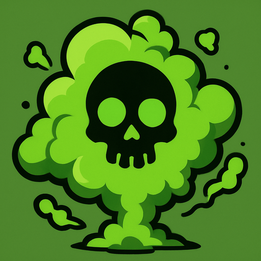 the green fatal gas.
In-Game asset.  2d.  High contrast.  No shadows. real