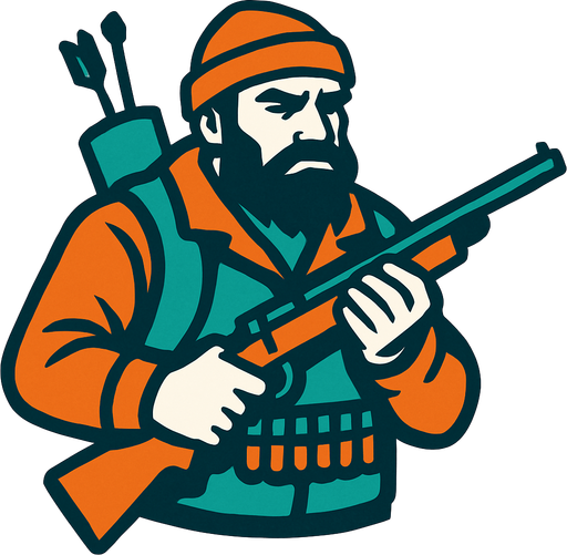 Hunter.
In-Game asset.  2d.  High contrast.  No shadows