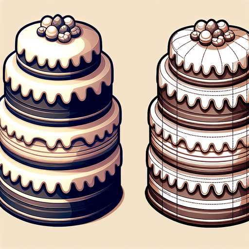 gâteau.
Single Game Texture.  In-Game asset.  2d.  Blank background.  High contrast.  No shadows
