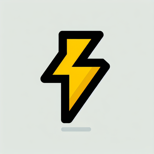 in-game asset. yellow lighting bolt. small black outline. blank background. minimalistic flat graphic. Single Game Texture. 2d. Blank background. High contrast. No shadows..
Single Game Texture. In-Game asset. 2d. Blank background. High contrast. No shadows.