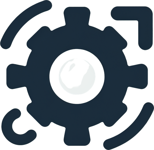 A settings icon.
The settings icon is represented by a gear-like symbol. In this SVG (Scalable Vector Graphics) format, it consists of a circle at the center with a radius of 3 units, symbolizing a central hub. Two curved lines extend from the circle, creating a gear shape. Additionally, there's a subtle arrow-like element pointing upwards, conveying the idea of customization and adjustment. This icon is commonly used to indicate access to configuration or settings options in various applications or interfaces.