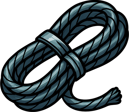 metal cable.
In-Game asset.  2d.  High contrast.  No shadows