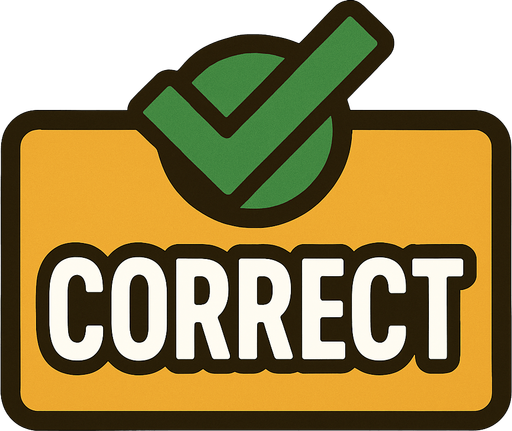 correct sign.
In-Game asset.  2d.  High contrast.  No shadows