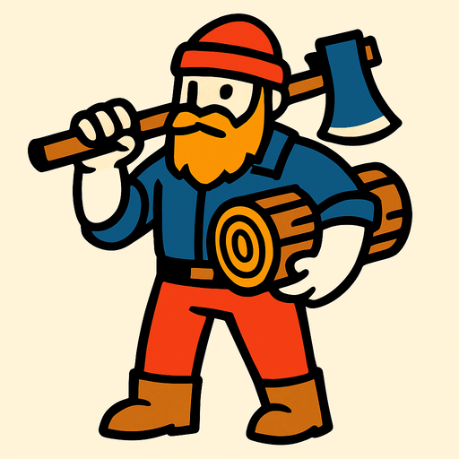 Oduncu.
In-Game asset.  2d.  High contrast.  No shadows