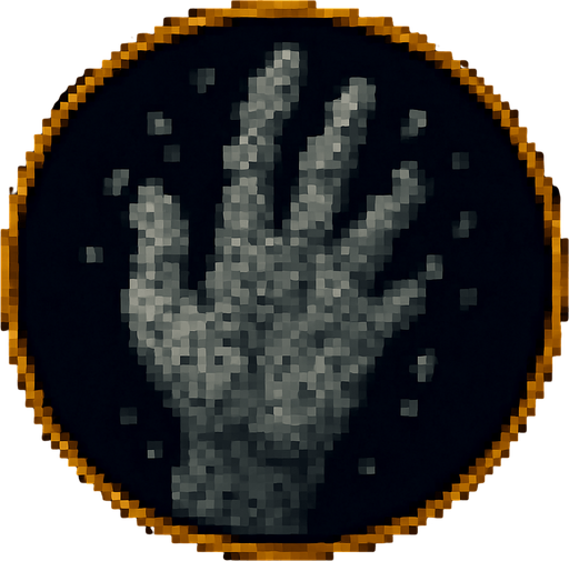 A hand with its fingers symbolizing ash