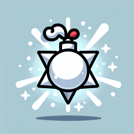 Simple Cartoon Christmas particle. White. 
Single Game Texture. In-Game asset. 2d. Blank background. High contrast. No shadows.