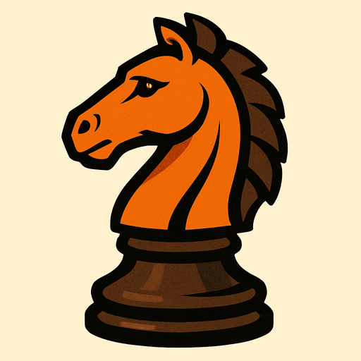 Satranç atı.
In-Game asset.  2d.  High contrast.  No shadows