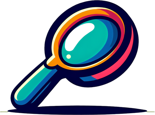 büyüteç. çizgi film