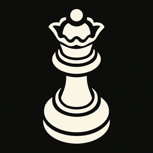 Chess queen white View from above.
In-Game asset.  2d.  High contrast.  No shadows
