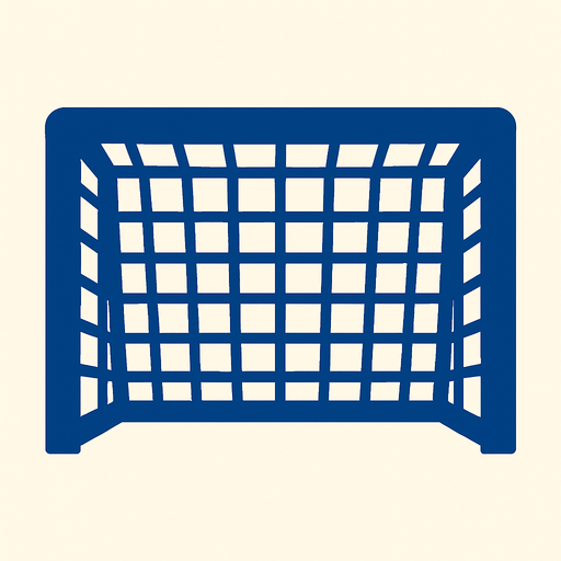 top football goal.
In-Game asset.  2d.  High contrast.  No shadows