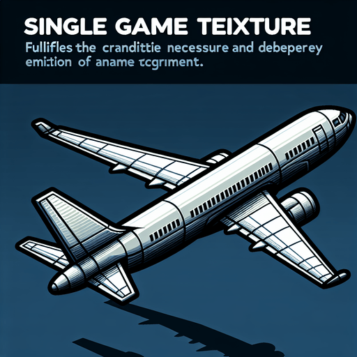 Airplane seen from the side looking to the left.
Single Game Texture.  In-Game asset.  2d.  Blank background.  High contrast.  No shadows
