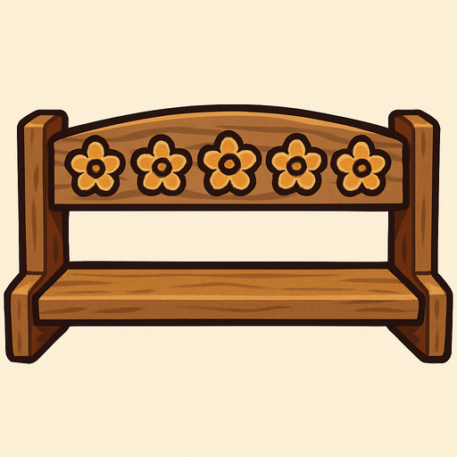 1700 x 110 piksel boyutlarında tahta boş çiçek rafı.
In-Game asset.  2d.  High contrast.  No shadows