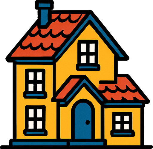 house.
In-Game asset.  2d.  High contrast.  No shadows