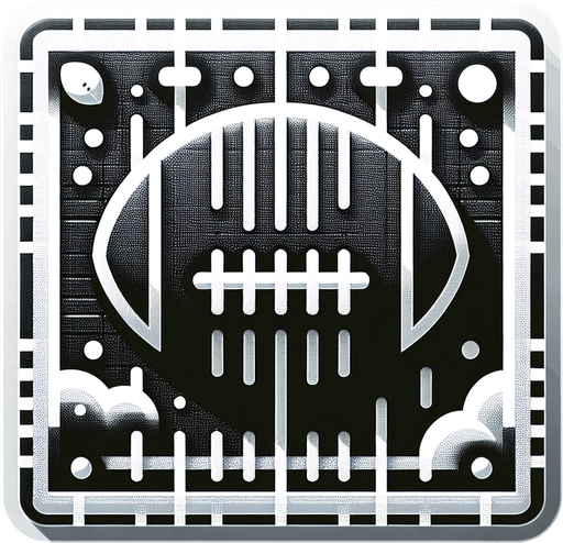 Football.
Single Game Texture. In-Game asset. 2d. Blank background. High contrast. No shadows.