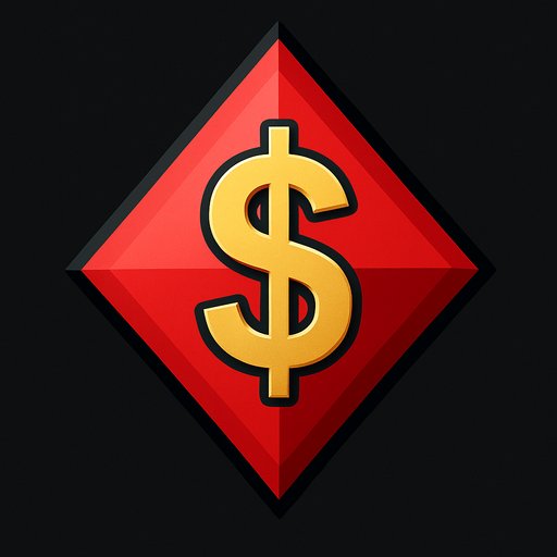 Just the diamond from this picture with a dollar sign in the center