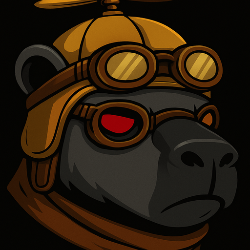 Ponle un gorro helicoptero dorado, no le quites las gafas.