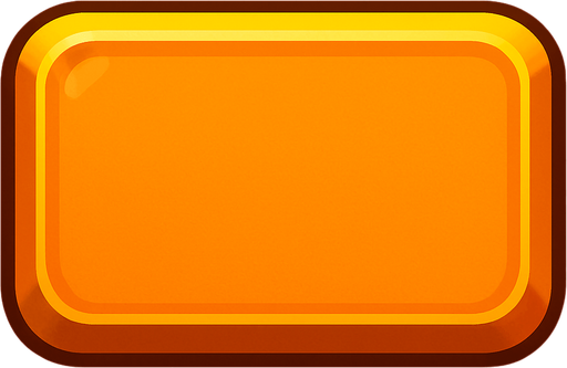 Create a 3D button with rounded corners, and make sure it appears in a rectangular shape..
In-Game asset.  2d.  High contrast.  No shadows