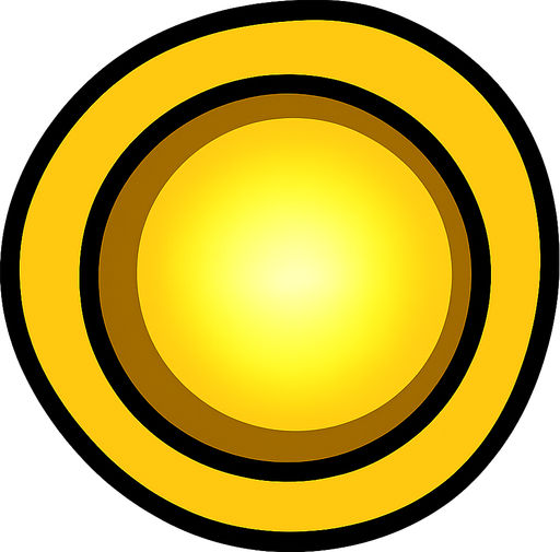 Geometry Dash jump orb. No background. Transparent background. Blank background. No shadows. 2d. In-Game asset. flat