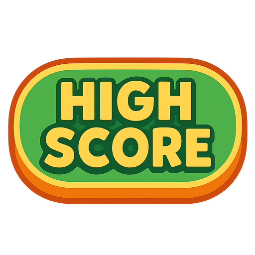 High score button.
In-Game asset.  2d.  High contrast.  No shadows