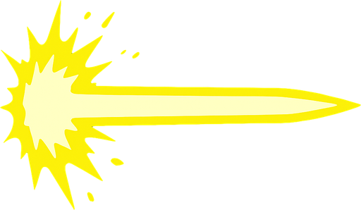 laser blast.
In-Game asset.  2d.  High contrast.  No shadows