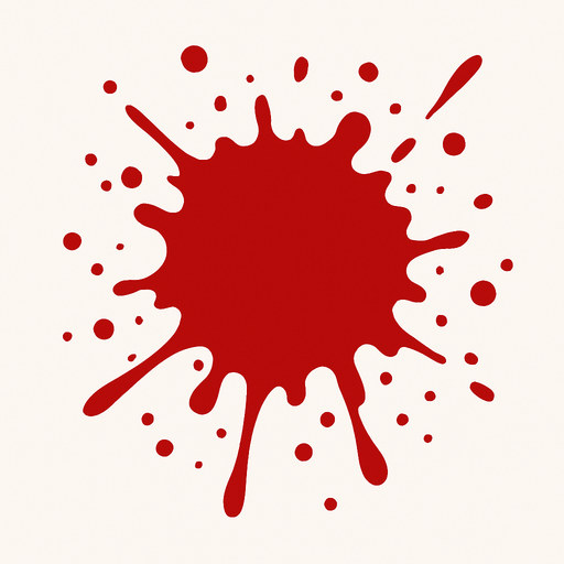 blood.
In-Game asset.  2d.  High contrast.  No shadows