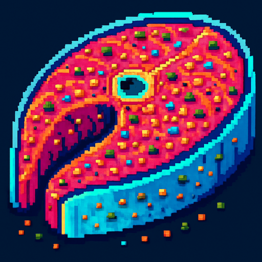 This fish steak with spices added to.