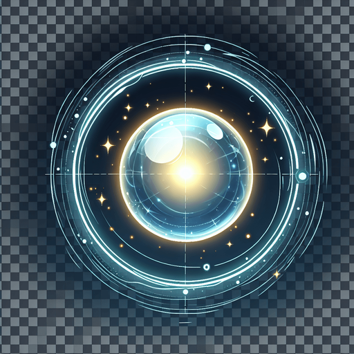 crea un circulo de energia transparente, una esfera de energia.
Single Game Texture. In-Game asset. 2d. Blank background. High contrast. No shadows.