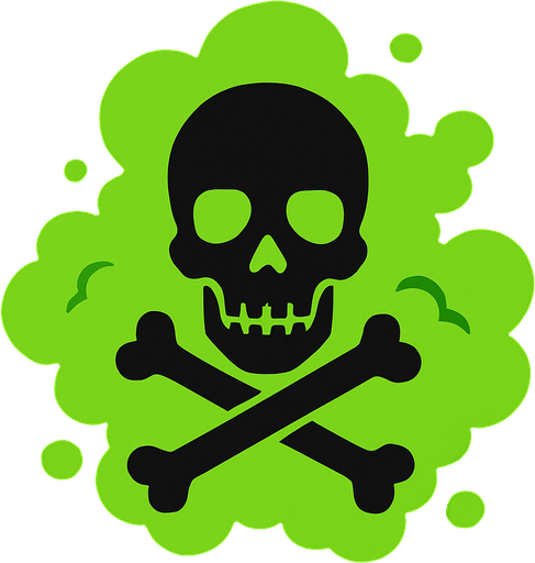 the green fatal gas.
In-Game asset.  2d.  High contrast.  No shadows. real
