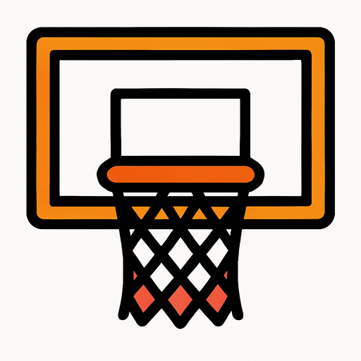 BASKET BALL HOOP.
In-Game asset.  2d.  High contrast.  No shadows