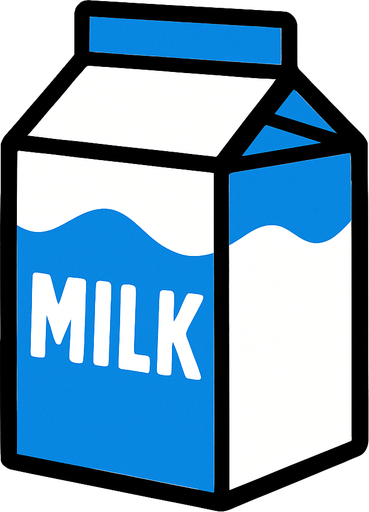 milk.
In-Game asset.  2d.  High contrast.  No shadows