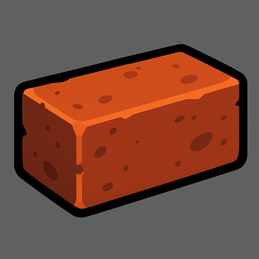 2d brick.
In-Game asset.  2d.  High contrast.  No shadows