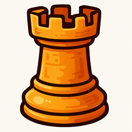 Satranç kalesi.
In-Game asset.  2d.  High contrast.  No shadows