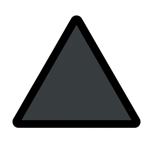 triangulo gris oscuro.
In-Game asset.  2d.  High contrast.  No shadows