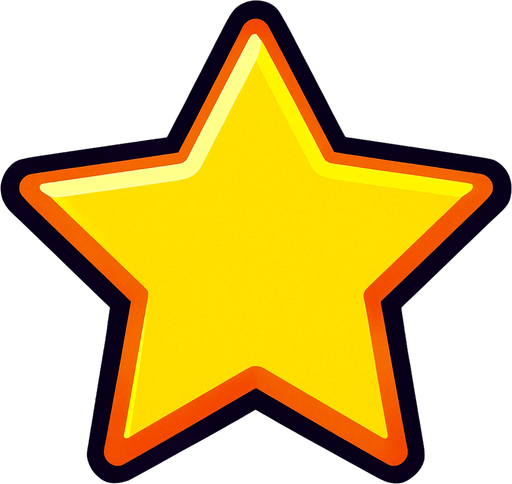 Star.
In-Game asset.  2d.  High contrast.  No shadows