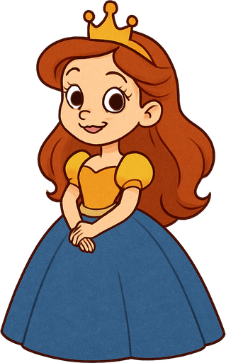 Has una princesa estilo cartoon.