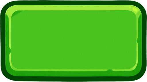 Green button rectangle.
In-Game asset.  2d.  High contrast.  No shadows