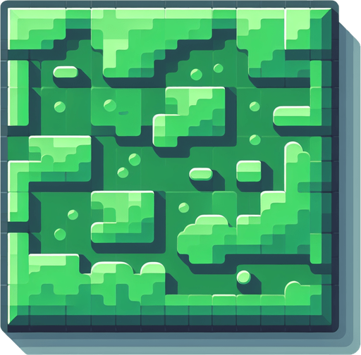 a horizontal green block.
Single Game Texture.  In-Game asset.  2d.  Blank background.  High contrast.  No shadows