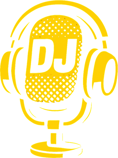 sarı dj mikrofonu cool.
In-Game asset.  2d.  High contrast.  No shadows