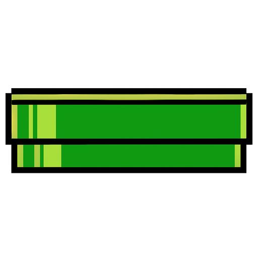 a long mario pipeTop. pixel PIPE TOP
In-Game asset.  2d.  High contrast.  No shadows